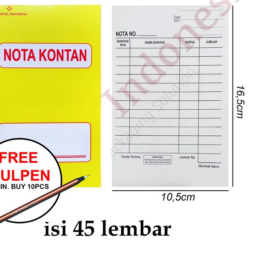 

Sale 6.6 | KI3 | Buku Nota Kontan 1 ply / Nota Kontan Rangkap 1 / Nota Kontan 1 ply zibiz