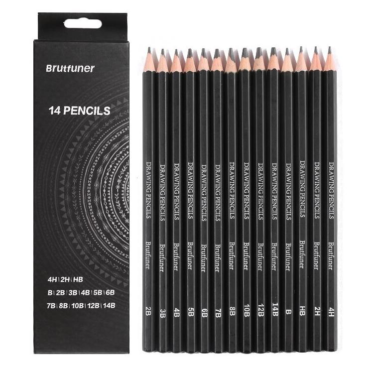 

DISKON !! Brutfuner 14 pcs Profesional Sketsa Pensil Sketsa untuk Artis Pemula [KODE 265]