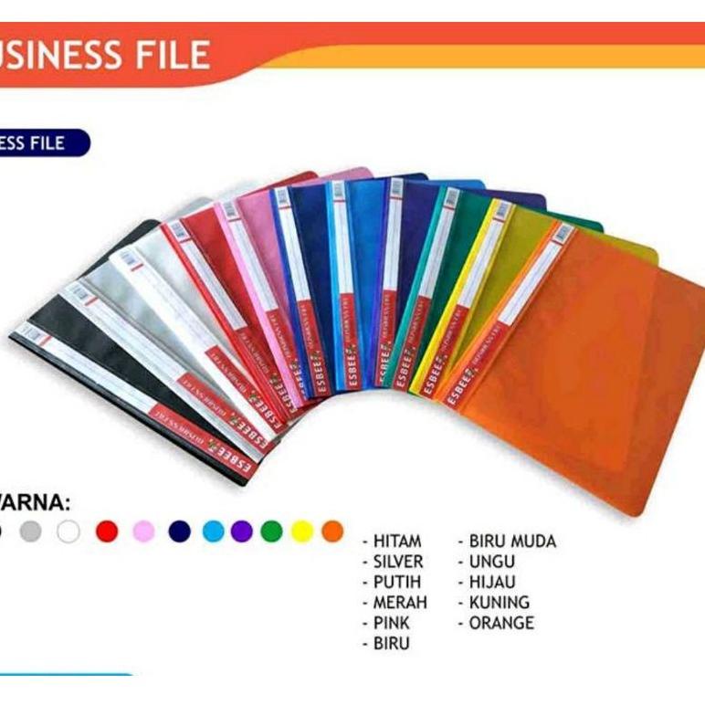 

NEW PRODUCT !! Bussines File Folio Kantong Esbee (12 pcs) / Map Plastik Snelhecter [KODE 950]
