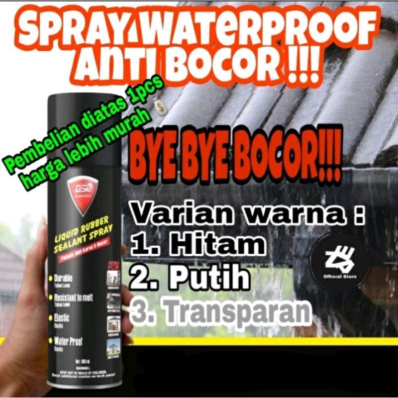DSC Liquid Rubber Sealant Spray 500ml - Waterproof Spray Ajaib Anti Bocor Anti Rembes