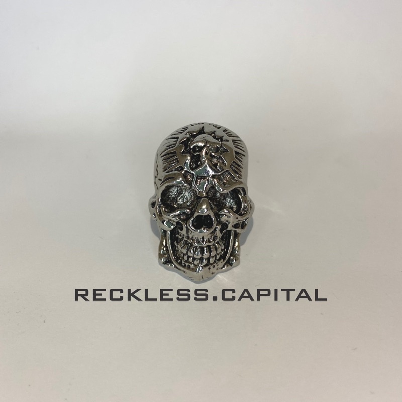 [Bayar di Tempat] Cincin pria/Cincin ring skull/Cincin Couple/ Ring skull/Cincin Titanium/ Cincin Ti