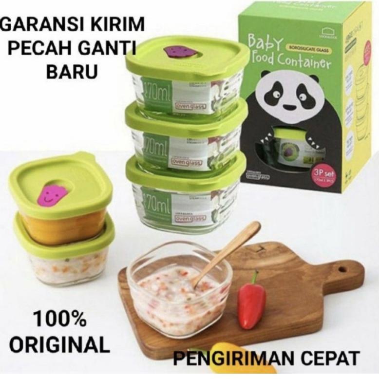 COD !! Lock n Lock Baby Food Container Mpasi 170ml set 3pcs [KODE 46]
