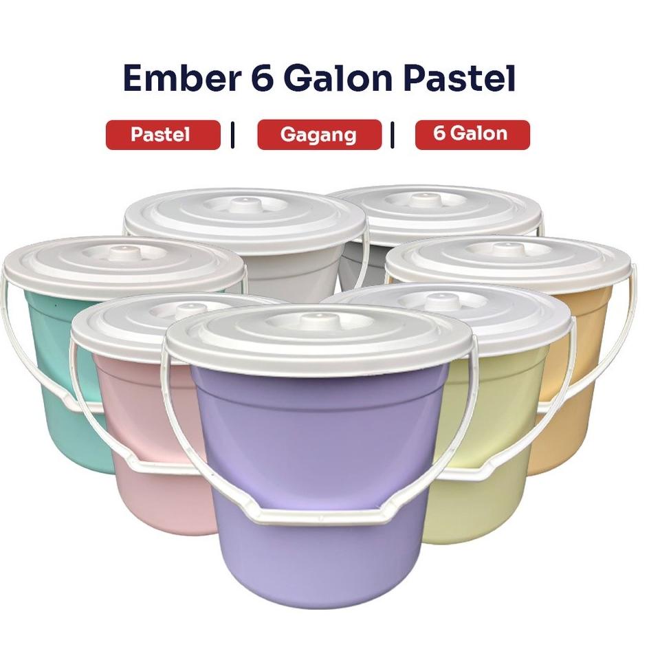 NEW PRODUCT  Ember Plastik Gagang Tutup - Kapasitas 6 Galon atau 22 Liter - Tanaka Plastic [KODE 54]