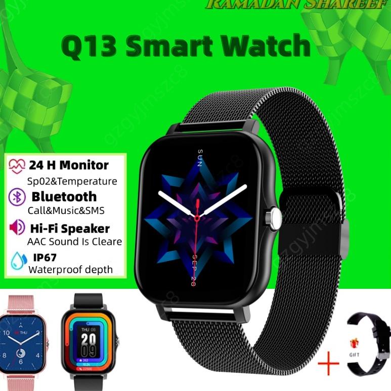 NEW PRODUCT  COD Smartwatch Q13 Watch Women Smart Watch Men 2022 Sport Fitness Watch Heart Rate Moni