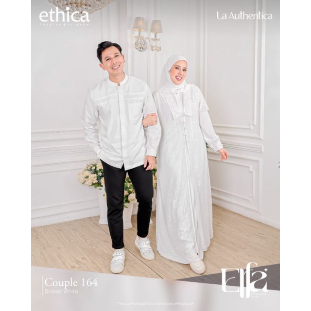 Couple 164 Broken White || Gamis Putih Ethica
