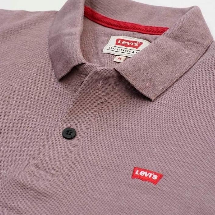 New Stock BAJU KERAH LEVIS PRIA POLOS LENGAN PENDEK ORIGINAL
