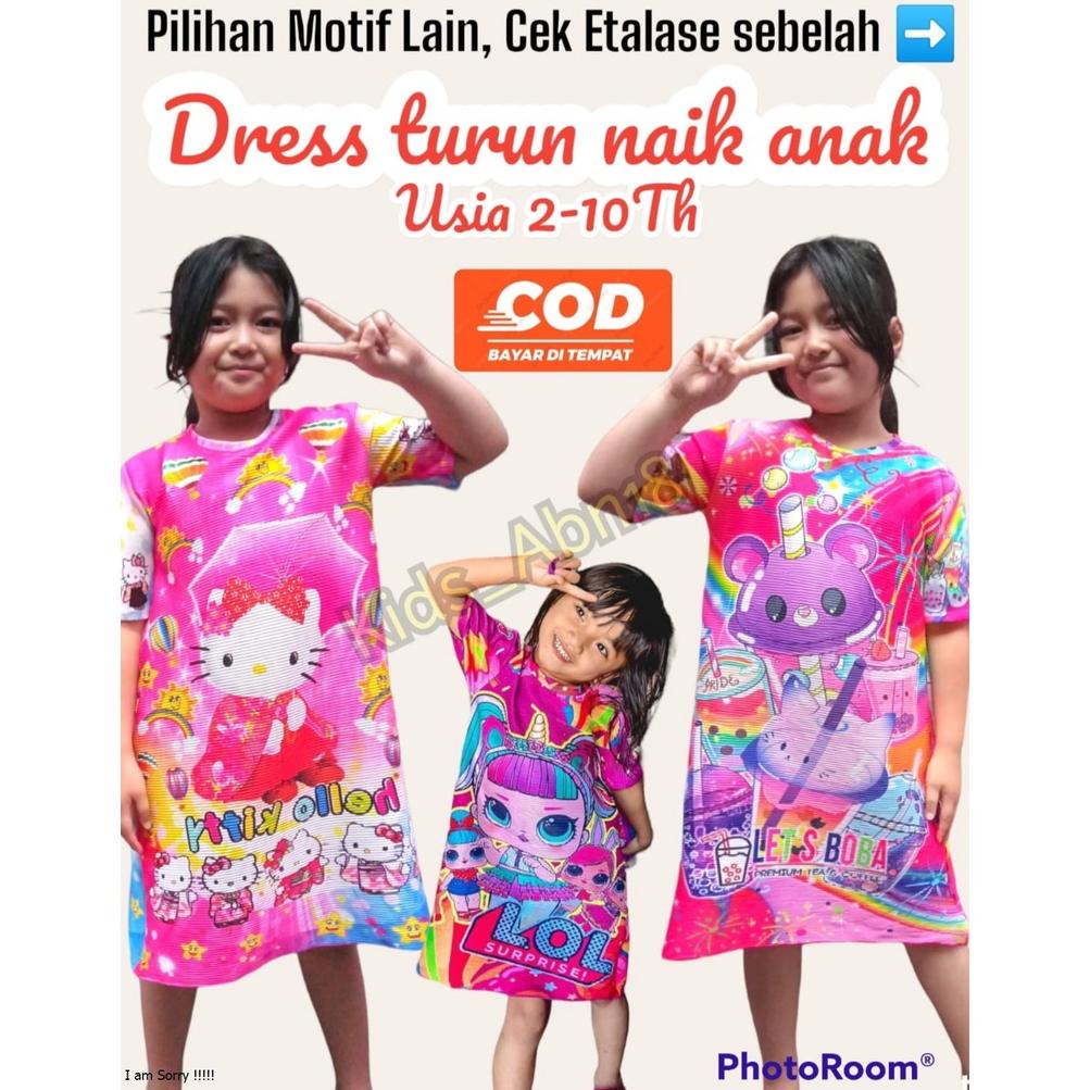 [KODE RL8NB] BAJU TURUN NAIK ANAK 2-10TH, DRESS TURUN NAIK ANAK, TURUN NAIK ANAK, dress turun naik, 