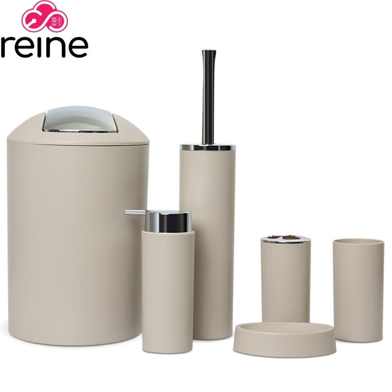 [KODE IV797] Reine Bathroom set / peralatan mandi plastik isi 6
