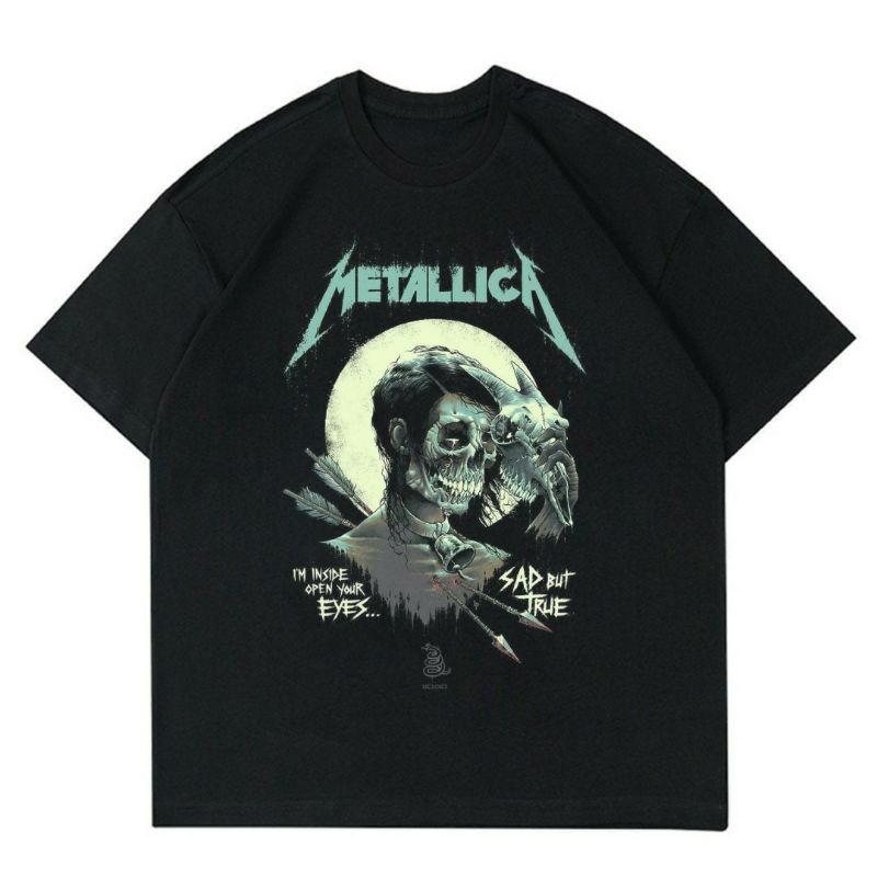BAJU BAND METALLICA | T-SHIRT BAND METALLICA BLACK | KAOS BAND METALLICA | BAJU KAOS PRIA | KAOS BAN