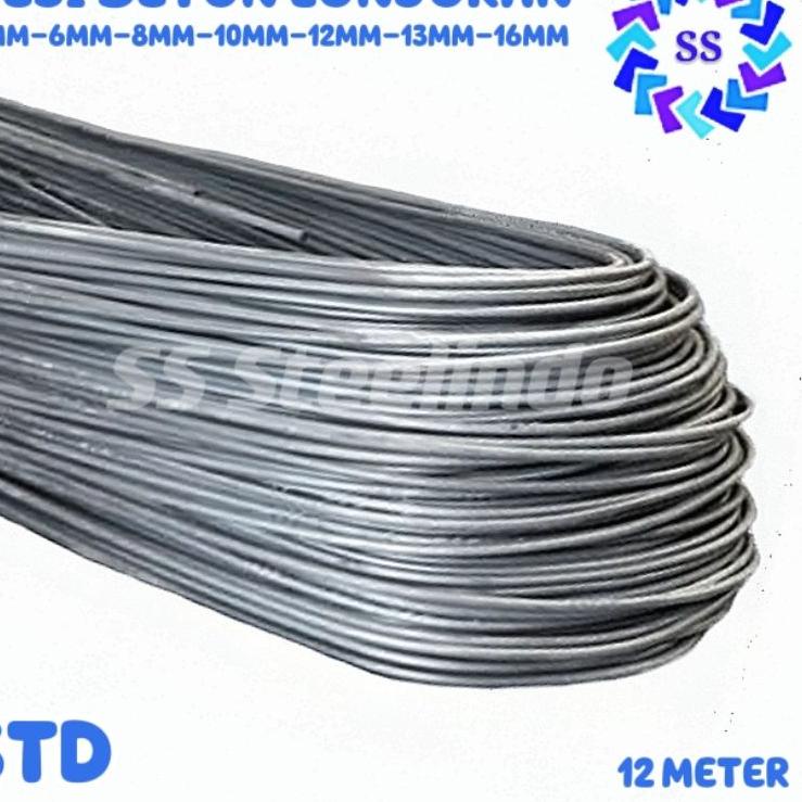 Original BESI BETON LONJORAN STD SNI (4MM 6MM 8MM 10MM 12MM 13MM 16MM) POLOS DAN ULIR Diskon Update