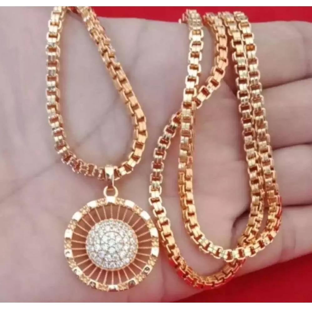 ✓ COD Kalung Milano Panjang 60cm-75cm Free Liontin Cantik Anti Karat Perhiasan Xuping Tidak Mudah Lu