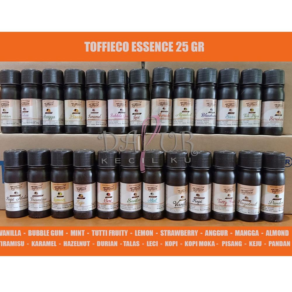 

[KODE 1920] Essence Toffieco 25 gram Vanilla Mint Bubble gum almond strawberry hazelnut pandan taro kopi 25gr