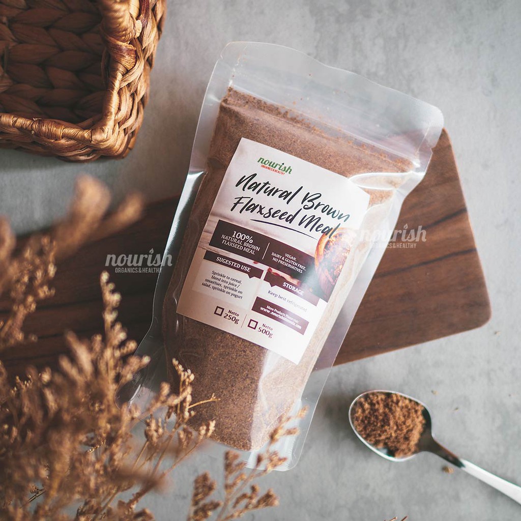 

Nourish Indonesia, Natural Brown Flaxseed Meal 250 gr-JktBar