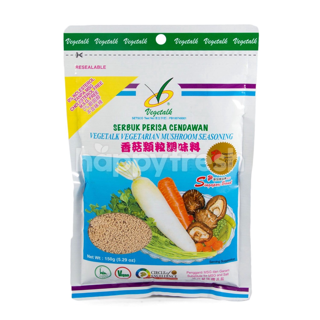 

Vegetalk, Vegetarian Mushroom Seasoning (Kaldu No MSG Halal) 150gr-JktBar