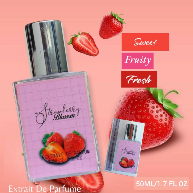 PARFUM PRIA DAN WANITA EDT DAN EXTRAIT STRAWBERRY BLOSSOM 30ML DAN 50ML