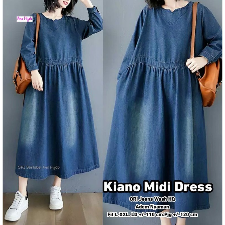 KIANO MIDI DRESS ORI BY ANA HIJAB