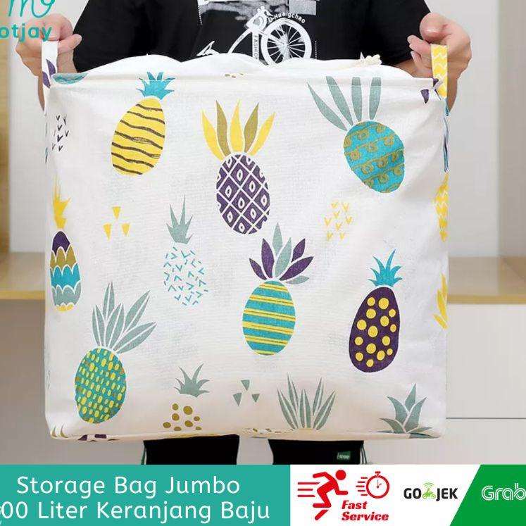Terbaik Storage Bag 100 Liter Jumbo Keranjang Baju Storage Box Jumbo Segera Pesan