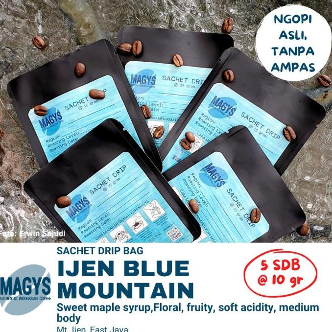 

Sachet Drip Bag Arabika Ijen Blue Mountain Arabica Single Origin Kopi