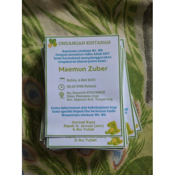 Ay00 110 undangan khitanan mini kopi/tasyakuran khitan