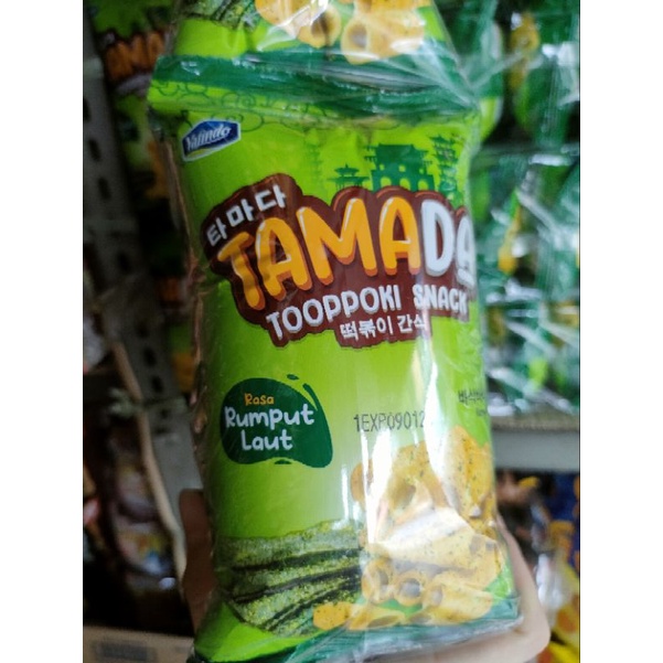 

Tamada tooppoki snack rasa rumput laut pack isi 10