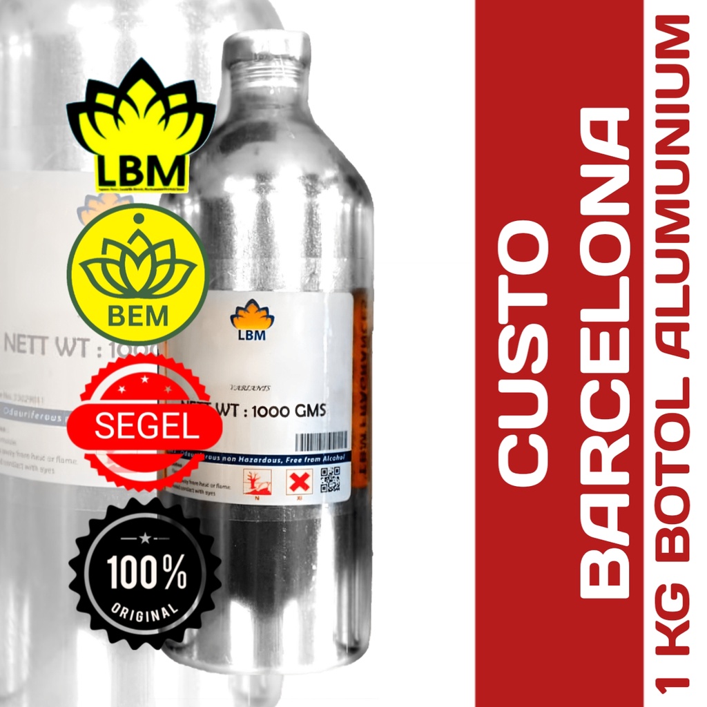 CUSTO BARCELONA Bibit Parfum by LBM isi 1000Gms Segel Alumunium