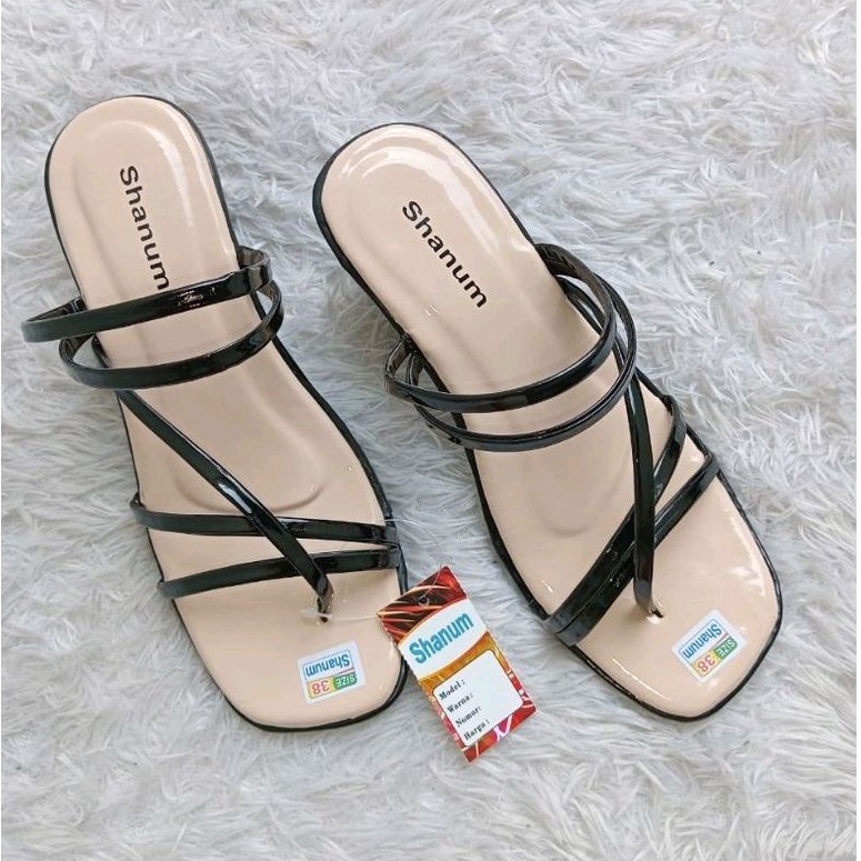 Sandal higheels wanita model tali hak 5 cm