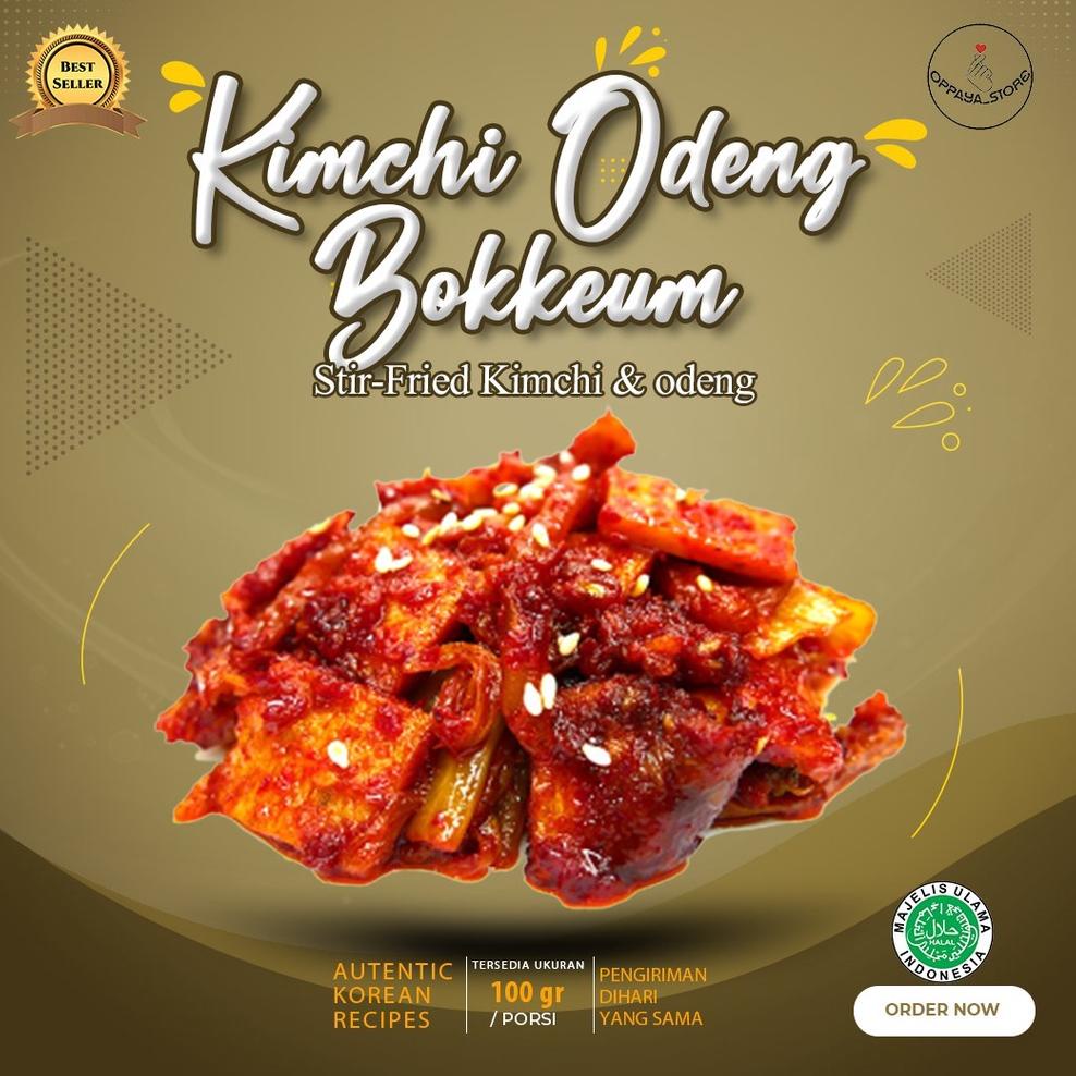 

Ready Stok Kimchi Odeng Bokkeum / 김치오뎅 볶음 / Stir-fried kimchi & odeng / Kimchi Odeng Goreng 150Gr