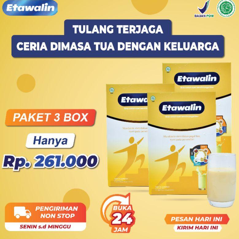 

Dijamin Ori>/ Etawalin Susu Sendi dan Asam Urat Paket 3 Box