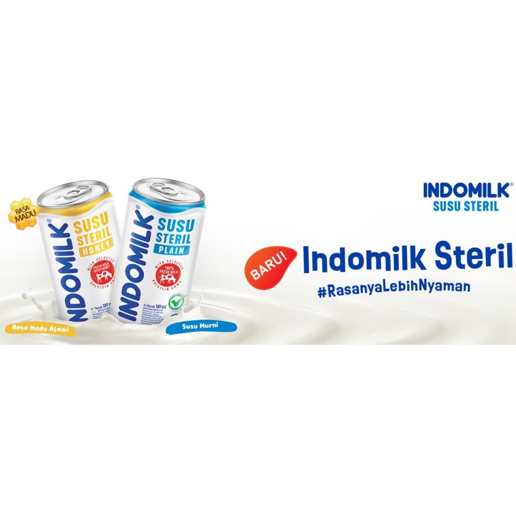 

Terbaru 3.3 Indomilk Susu Steril 189ML Can [Original Plain | Honey]