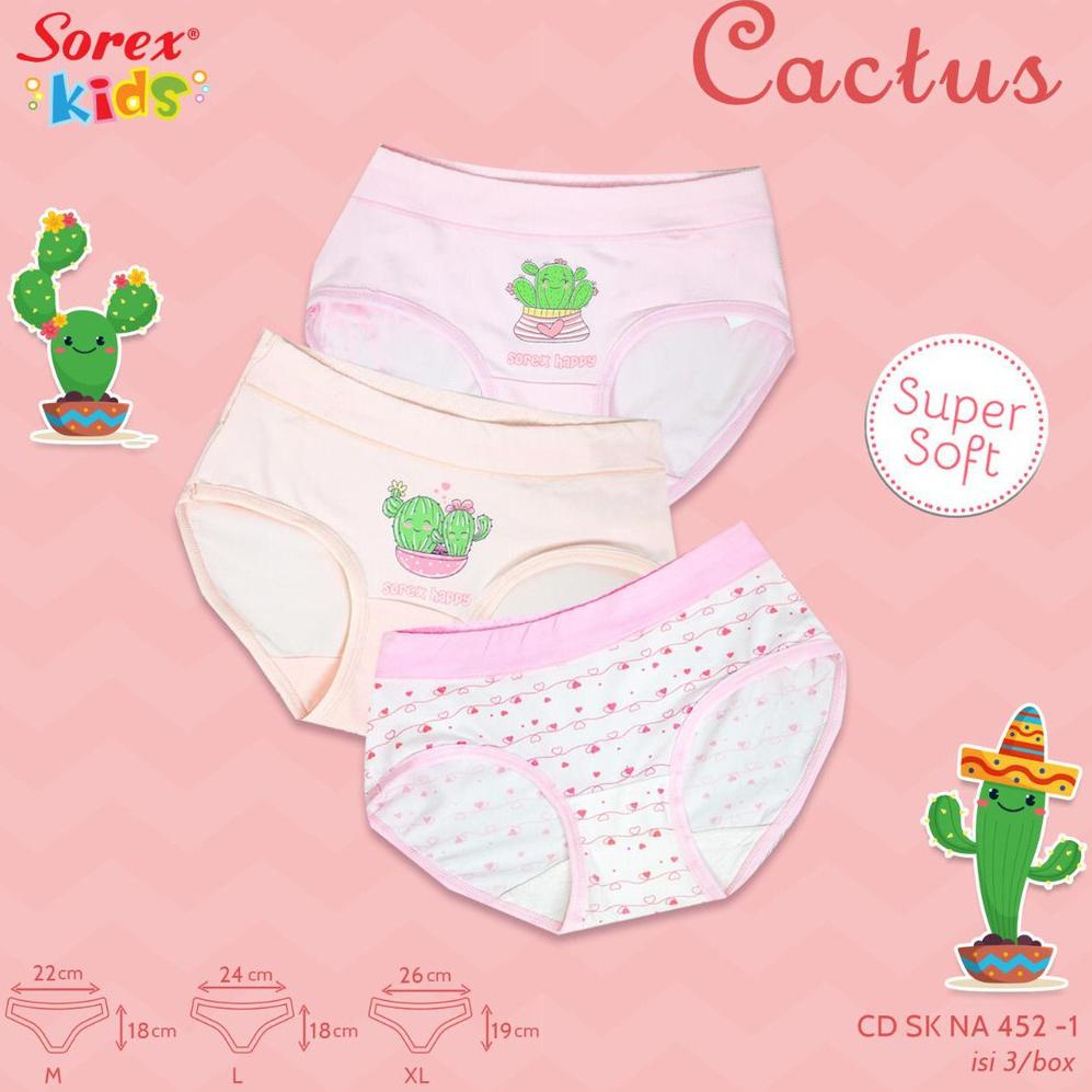 ❤[PROMO ⚡ALE]❤ SOREX KIDS CD CELANA DALAM ANAK KIDS GIRL SK NA 452 ; NB 220 ; NB 313 GAMBAR SUSHI LO