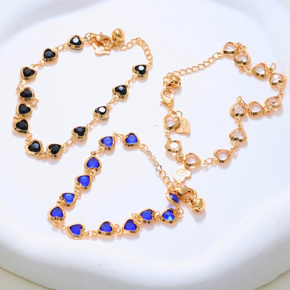 [DISKON ] Hyl Jewelry 294B Couple Gelang Titanium Wanita Bangle Bracelet Terbaru Anti Karat Dan Kero