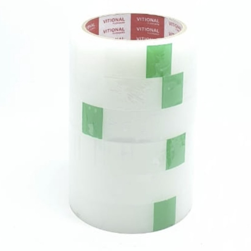 

12 Pieces VF HJ Lakban Opp ATK Bening 24mm 1" 1 Inch 72Y VF / Selotip / Isolasi