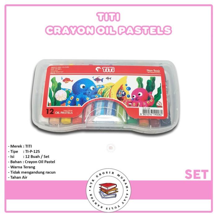 

5.5 Titi- Krayon Minyak Oil Pastel 12 Color Ti-P-12S -Set Terlaris