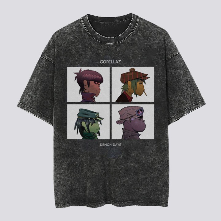 Kaos Band Washed Gorillaz Demon Days