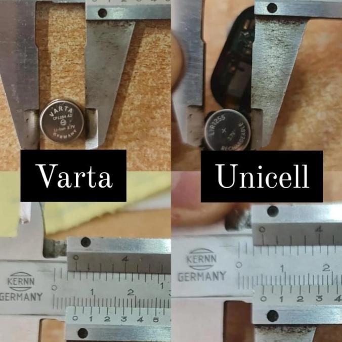 Terbaru Baterai Unicell Lir1255 For Tws Rechargeable (Pengganti Varta Cp1254)