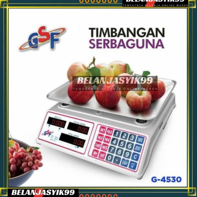 Terlaris Timbangan Buah Digital Gsf 4530 / Timbangan Digital 30Kg Foxie_Starz