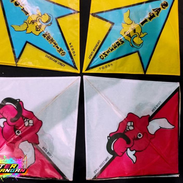 Grosiran Murah layangan seot dusta Motif sapi Arku Rapih kertas minyak grosir