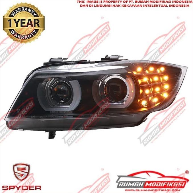 Headlamp - Bmw E90 2005-2012 - Sonar - Angel Eyes - Led Indicator