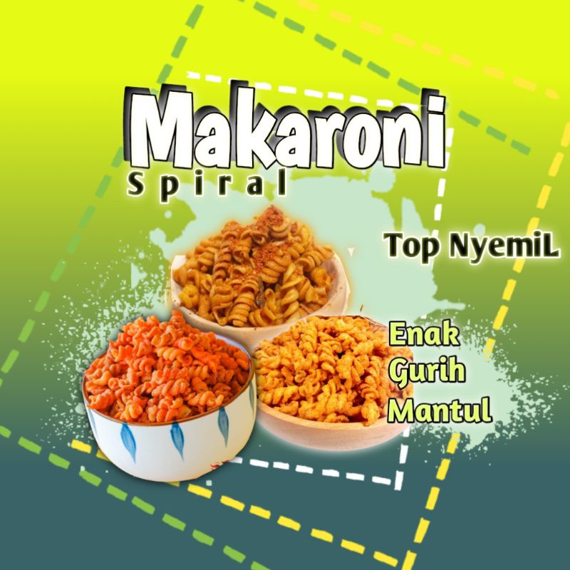 

Makaroni Spiral Pedas daun jeruk