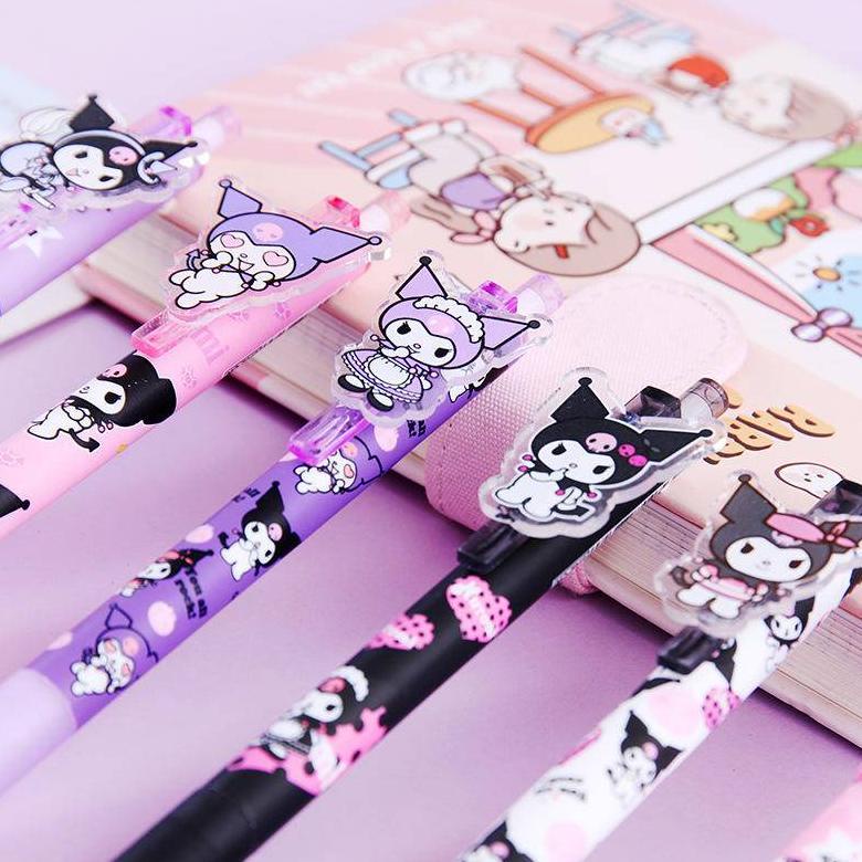 

Belanja 6Pcs / Set Pulpen Gel Desain Sanrio Kuromi Lucu Untuk Stationery Sekolah / Hadiah Anak