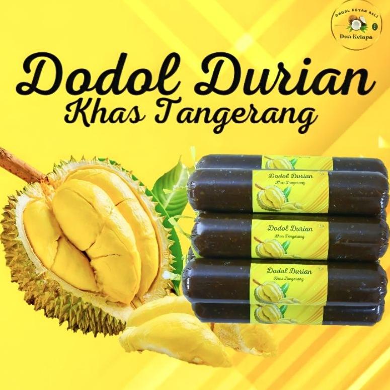 

[COD] → Dodol Durian 200gr Khas Tangerang Fresh Harum Legit 63