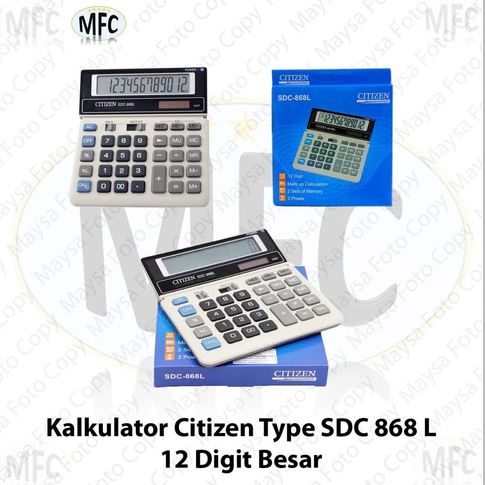 

Kalkukator Calculator Citizen Sdc-868L Sdc868L