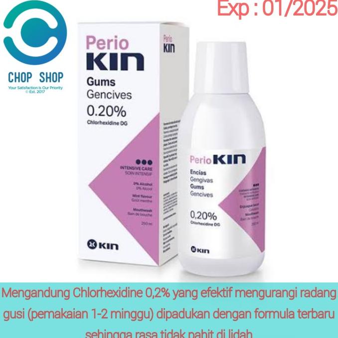 PerioKin Perio Kin Obat Kumur Chlorhexidine hexidine chx mouthwash kin