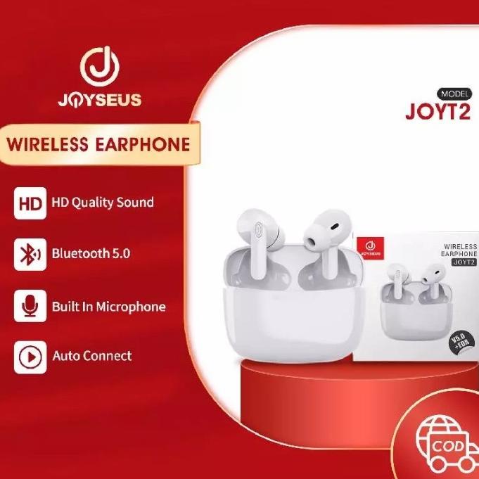 Terbaru Earphone Joyseus Joyt2 Tws Wireless Bluetooth 5.0 Mini Original