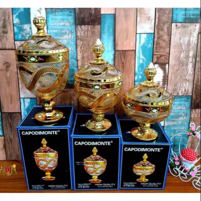 Octanita_Id- Toples Capodimonte Ulir Kristal 1 Set