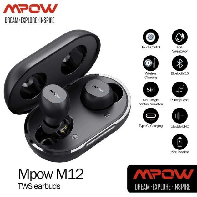 Terbaru Mpow M12 Tws Earbuds-Mpbh463Ar