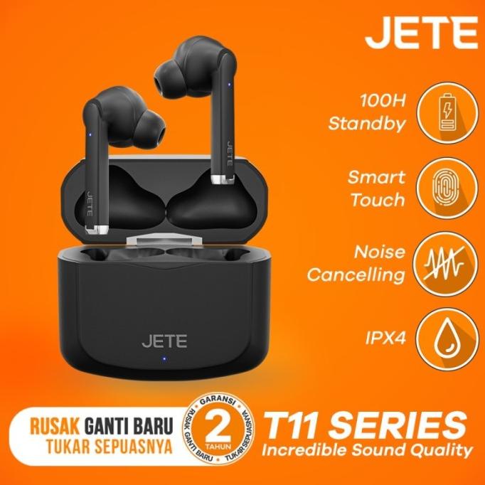 Terbaru Jete Tws T11 Earbuds Headset Bluetooth 5.1 - Garansi Resmi 2 Tahun