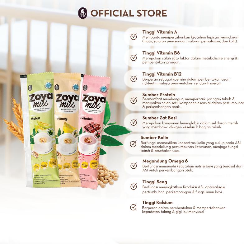 

Cod - MamaBear ZoyaMix Sereal Kedelai dengan daun Katuk 3 Box ,.