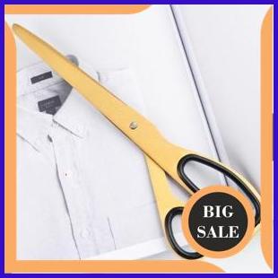 

Gunting Emas Serbaguna Stainless Steel Gold Scissor Gaya Vintage Impo