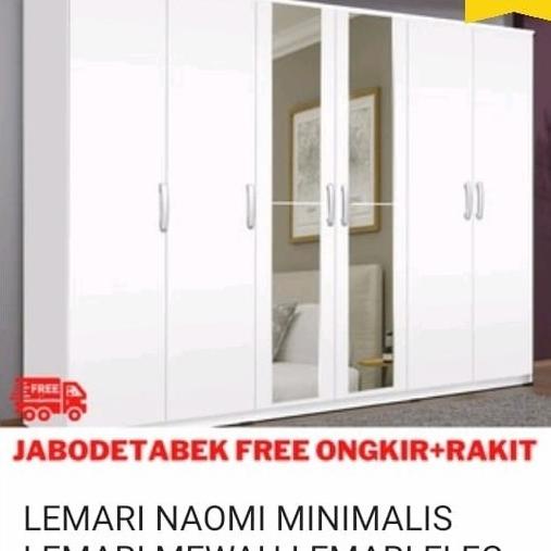 

Lemari Pakaian 6 Pintu Putih Glossy Ukuran P 240 L 43 T 183 Cm Pester_Shop